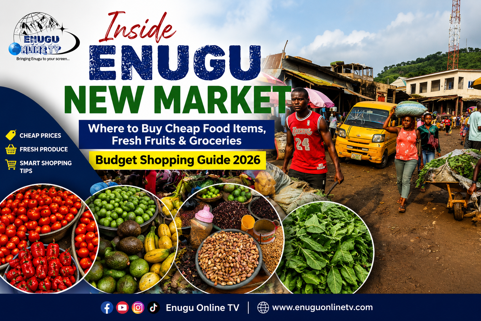 Inside Enugu New Market (Aria): Affordable Food Shopping Guide